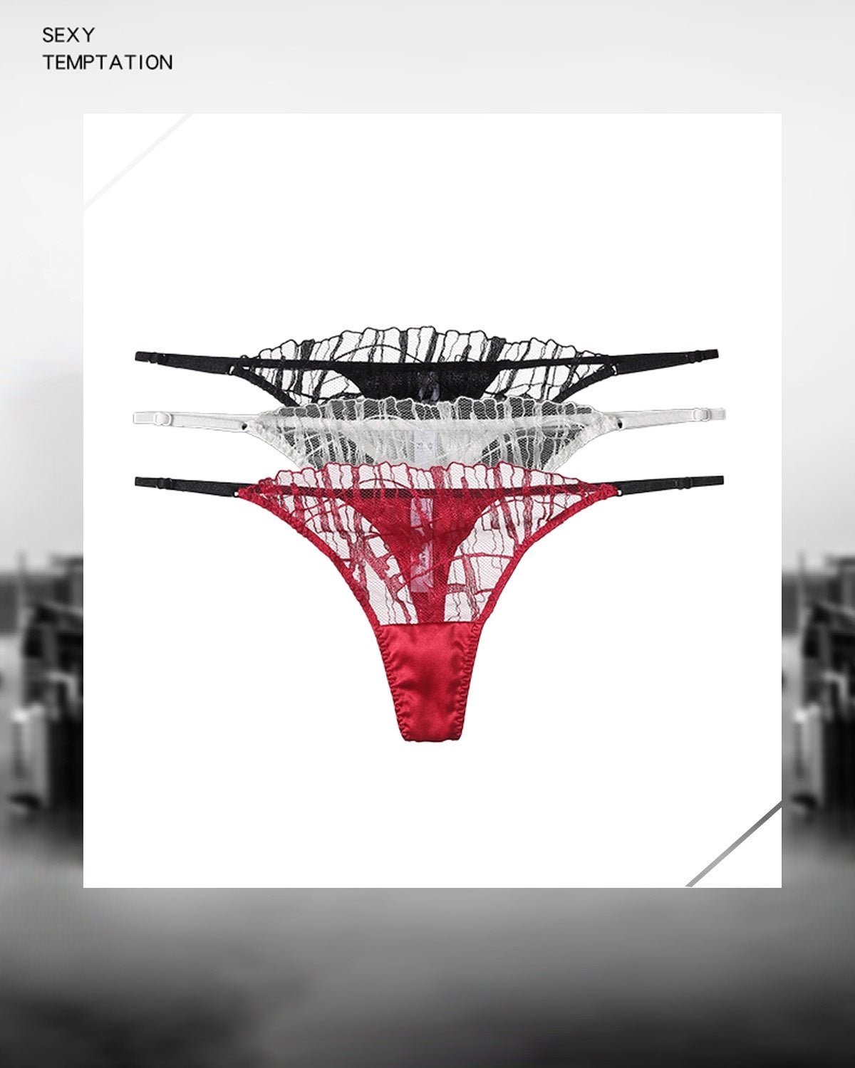 FEELITS Mulberry Silk Thong for Women – Sexy Lace & Seamless Comfort - FEELITS