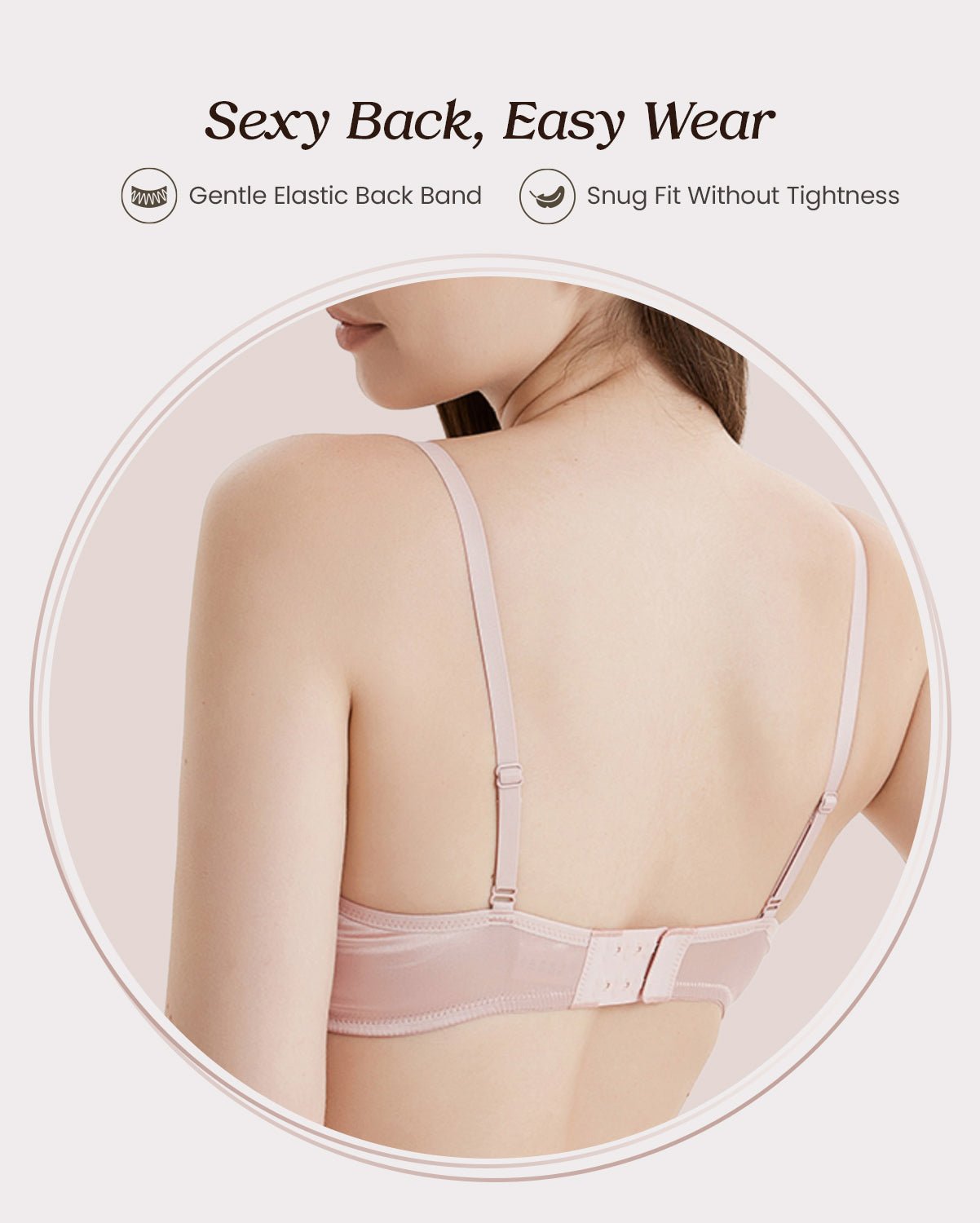 FEELITS Real Mulberry Silk Bra, Full Coverage Silk Satin Bralette, Wireless with Adjustable Straps, Breathable Soft Cup - FEELITS