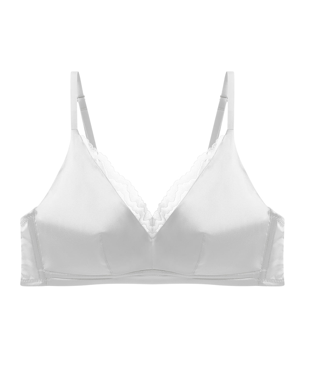 FEELITS Real Mulberry Silk Bralette, Luxury 22 Momme Silk Full - Coverage Wire - Free Bra for Women, Sexy & Ultra Comfortable - FEELITS