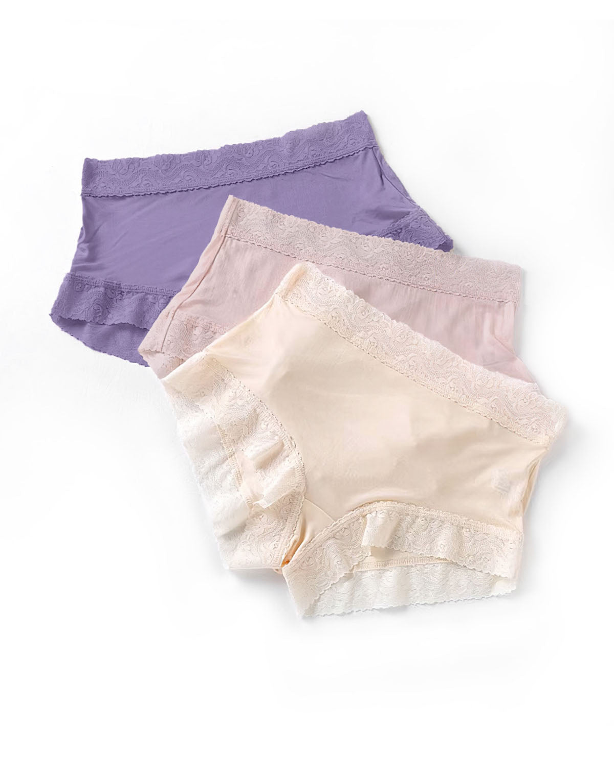 FEELITS Royal Mulberry Silk. Extreme Comfort Mid - Waist Knitted Hipster silk panties For Women - FEELITS