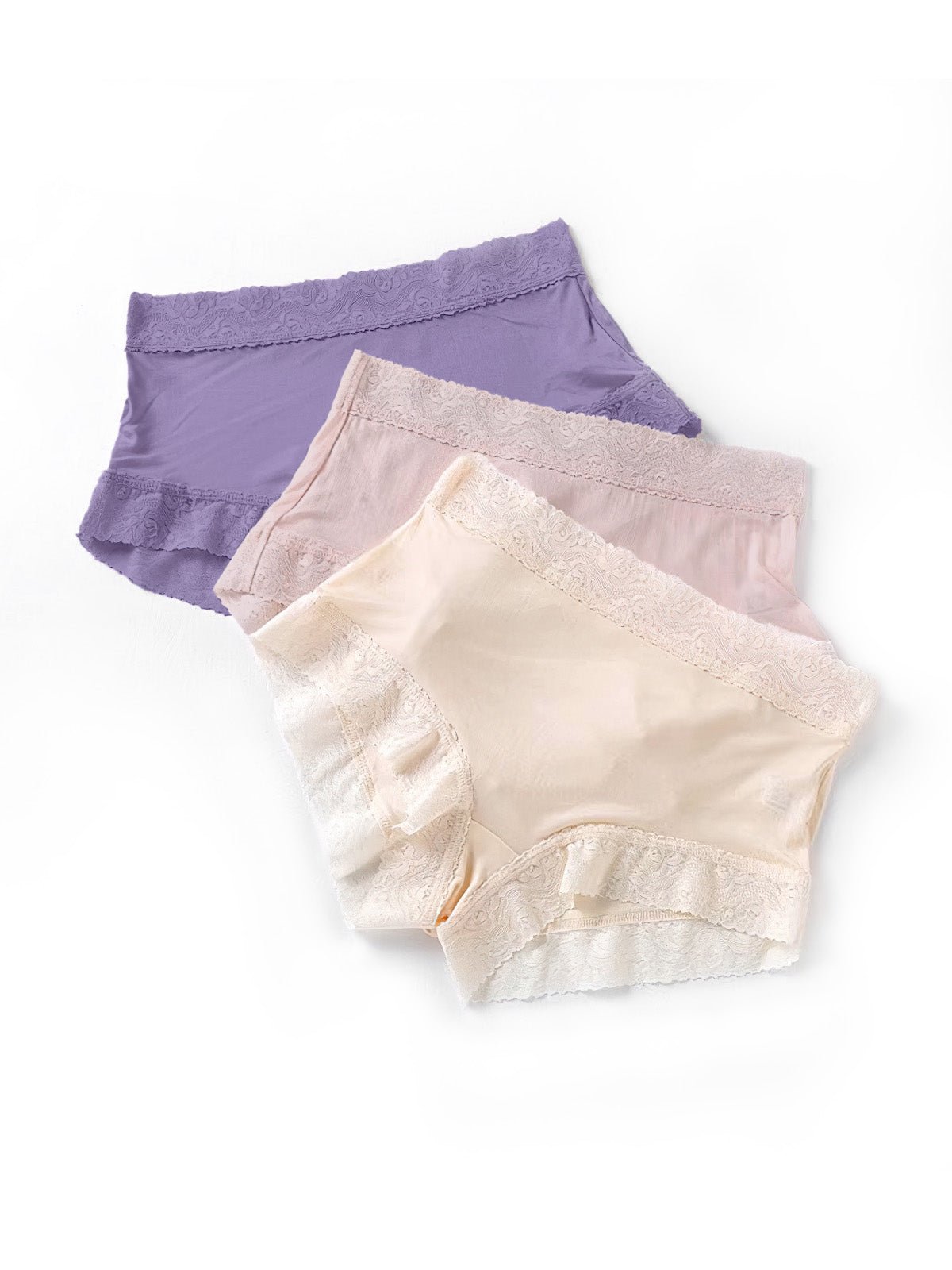 FEELITS Royal Mulberry Silk. Extreme Comfort Mid - Waist Knitted Hipster silk panties For Women - FEELITS