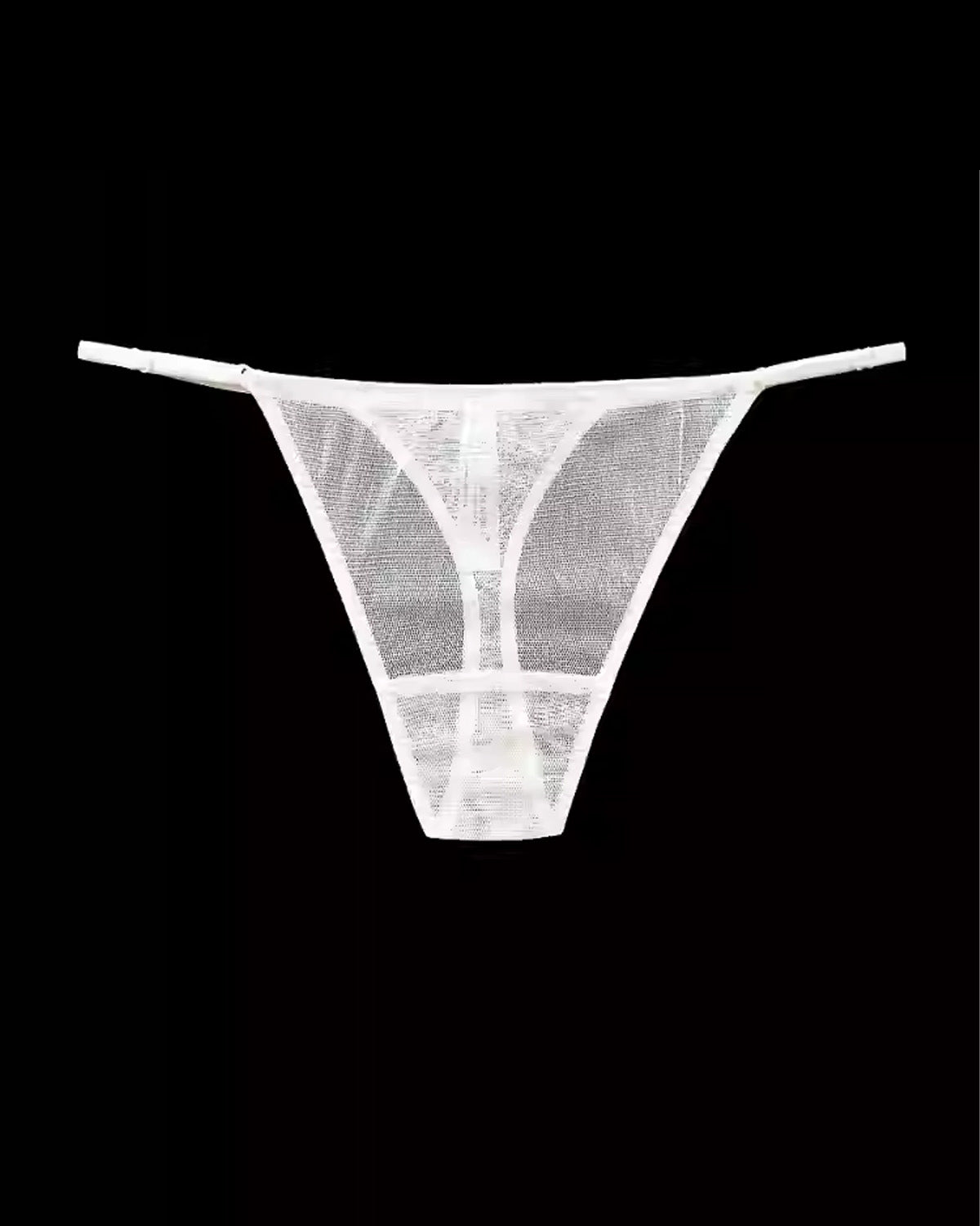 FEELITS Seduction 100% Mulberry Silk Sheer Mesh Thong for Women - FEELITS