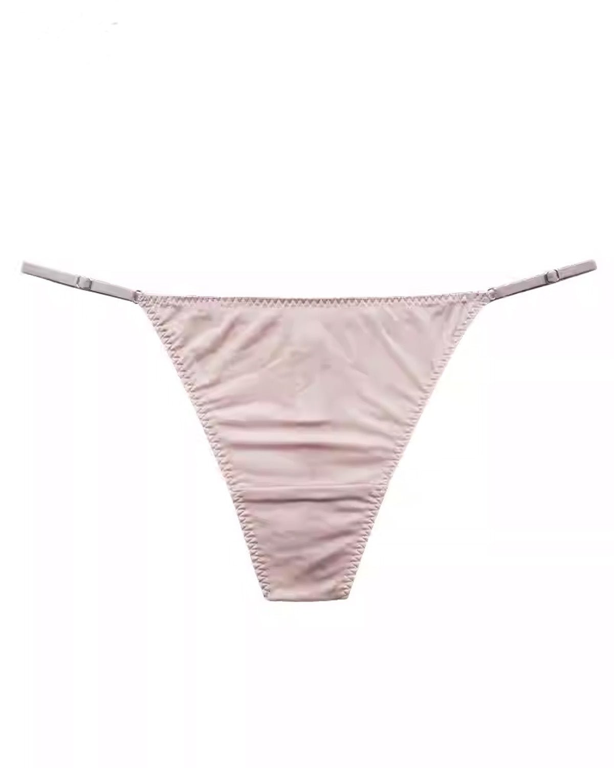 FEELITS Seduction 100% Mulberry Silk Thong Panties for Women – Seamless Low - Rise Silk G - String with Adjustable Waistband - FEELITS