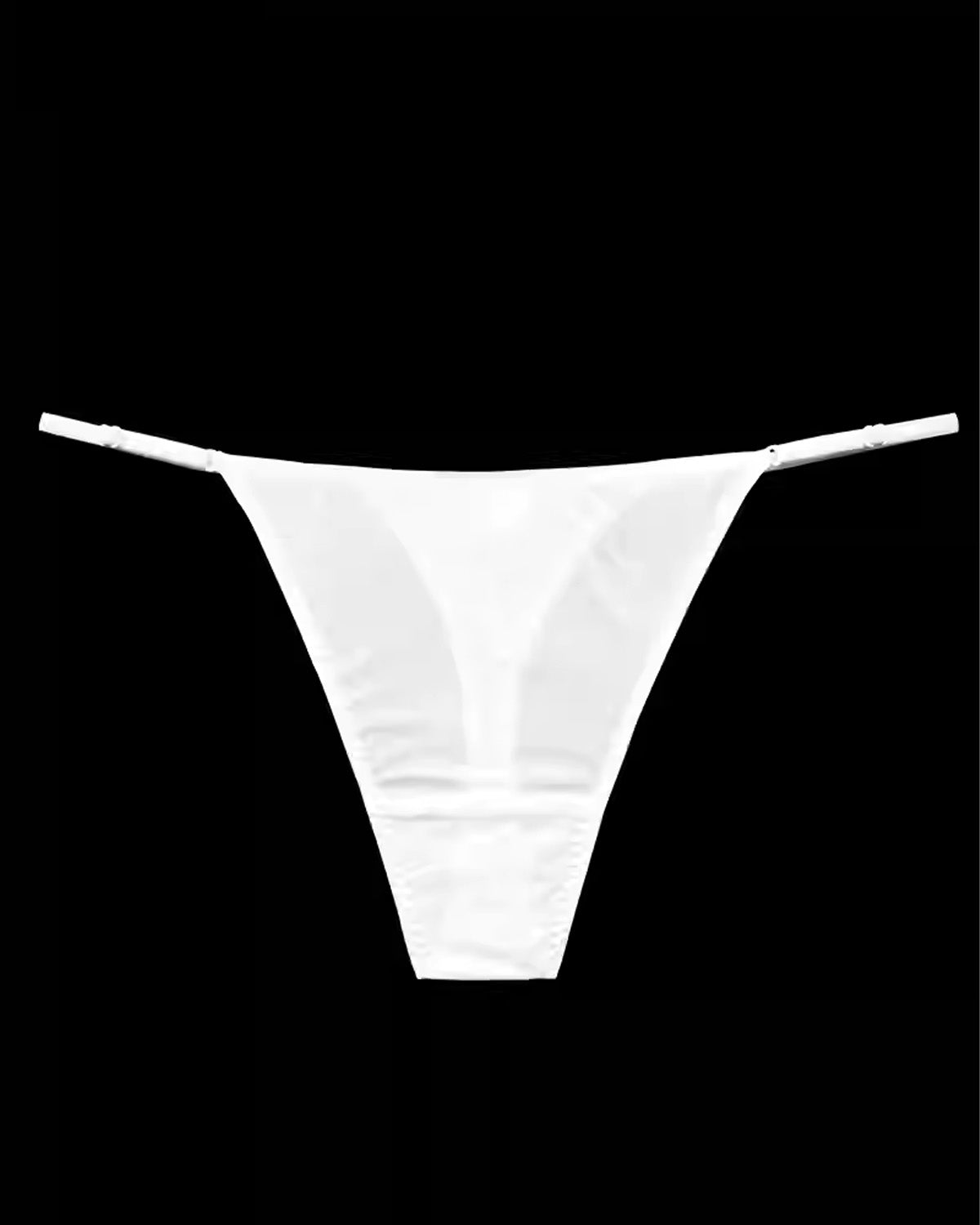 FEELITS Seduction 100% Mulberry Silk Thong Panties for Women – Seamless Low - Rise Silk G - String with Adjustable Waistband - FEELITS
