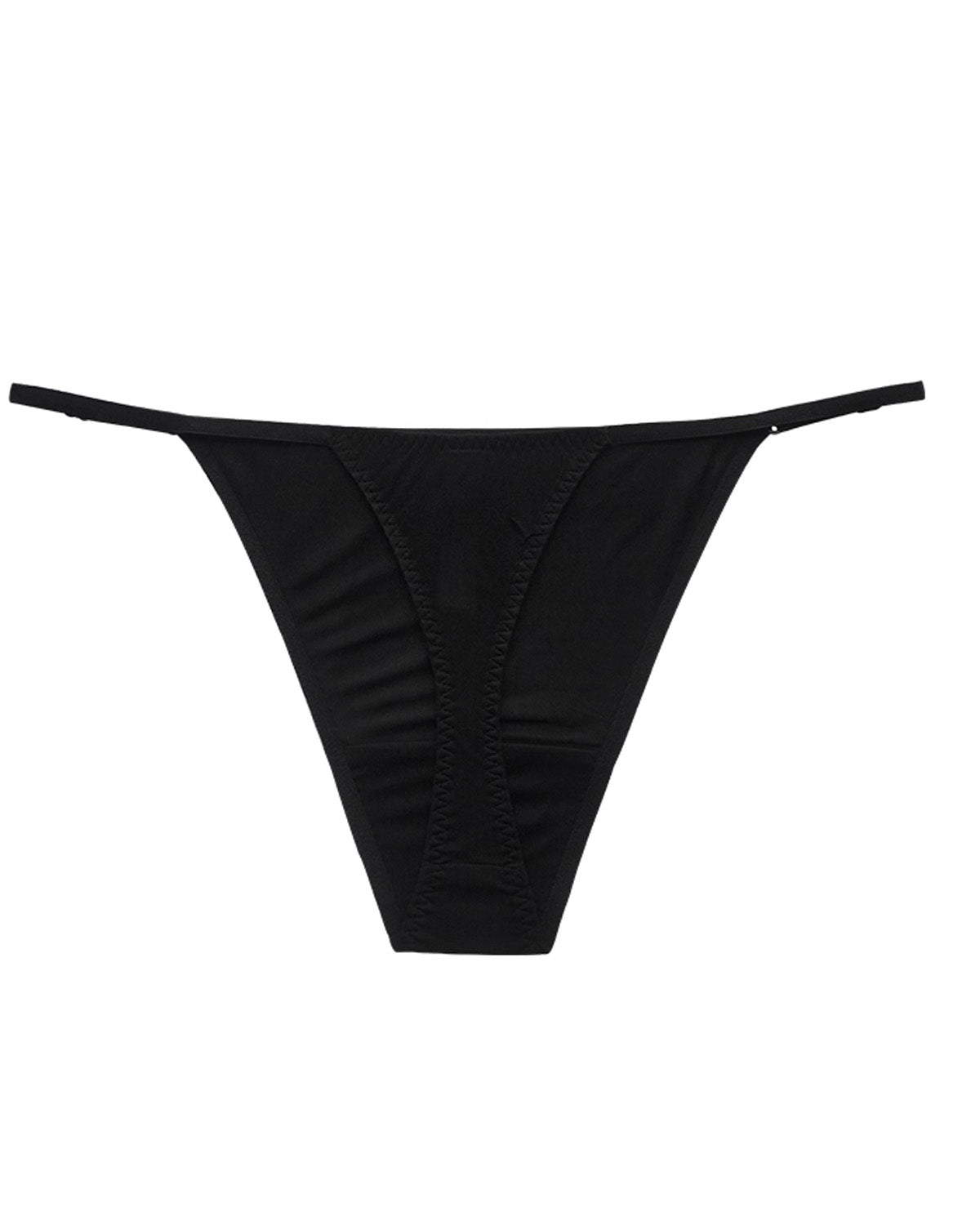 FEELITS Seduction 100% Mulberry Silk Thong Panties for Women – Seamless Low - Rise Silk G - String with Adjustable Waistband - FEELITS