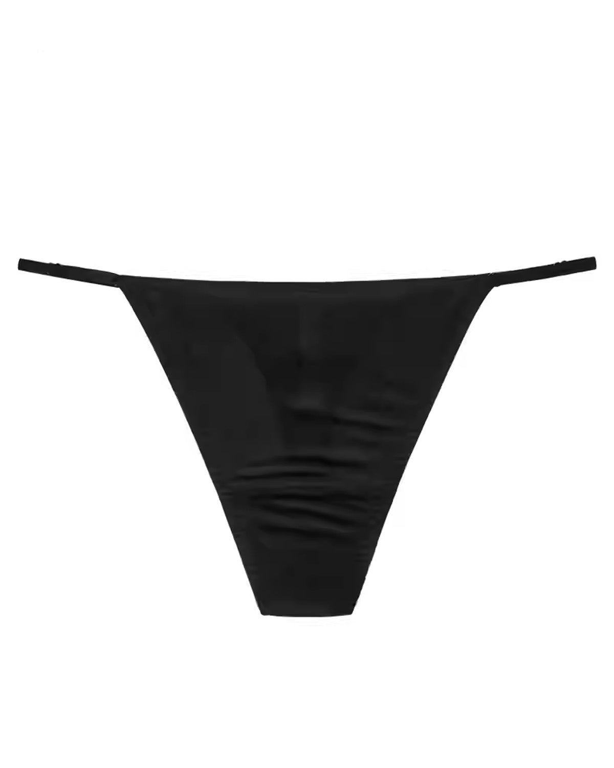 FEELITS Seduction 100% Mulberry Silk Thong Panties for Women – Seamless Low - Rise Silk G - String with Adjustable Waistband - FEELITS