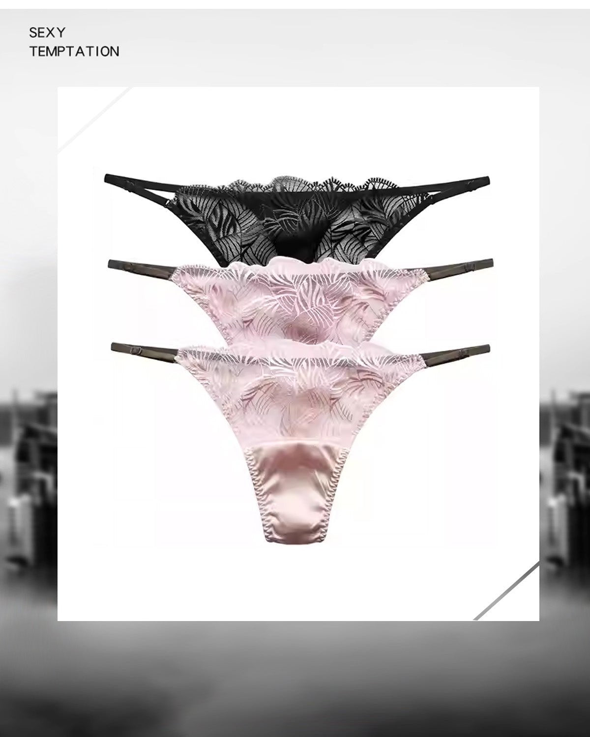 FEELITS Seduction Mulberry Silk Low - Rise T - Back Panties for Women - FEELITS