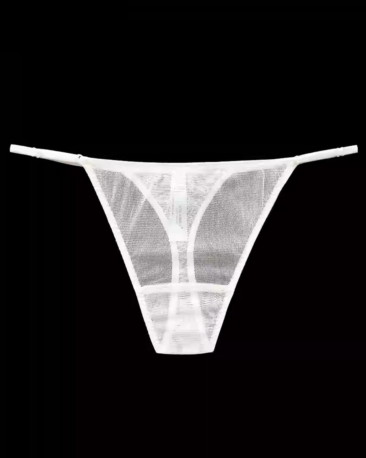 FEELITS Seduction Silk Adjustable Sheer Thong – 100% 6A Mulberry Silk Low - Rise G - String Panties for Women - FEELITS