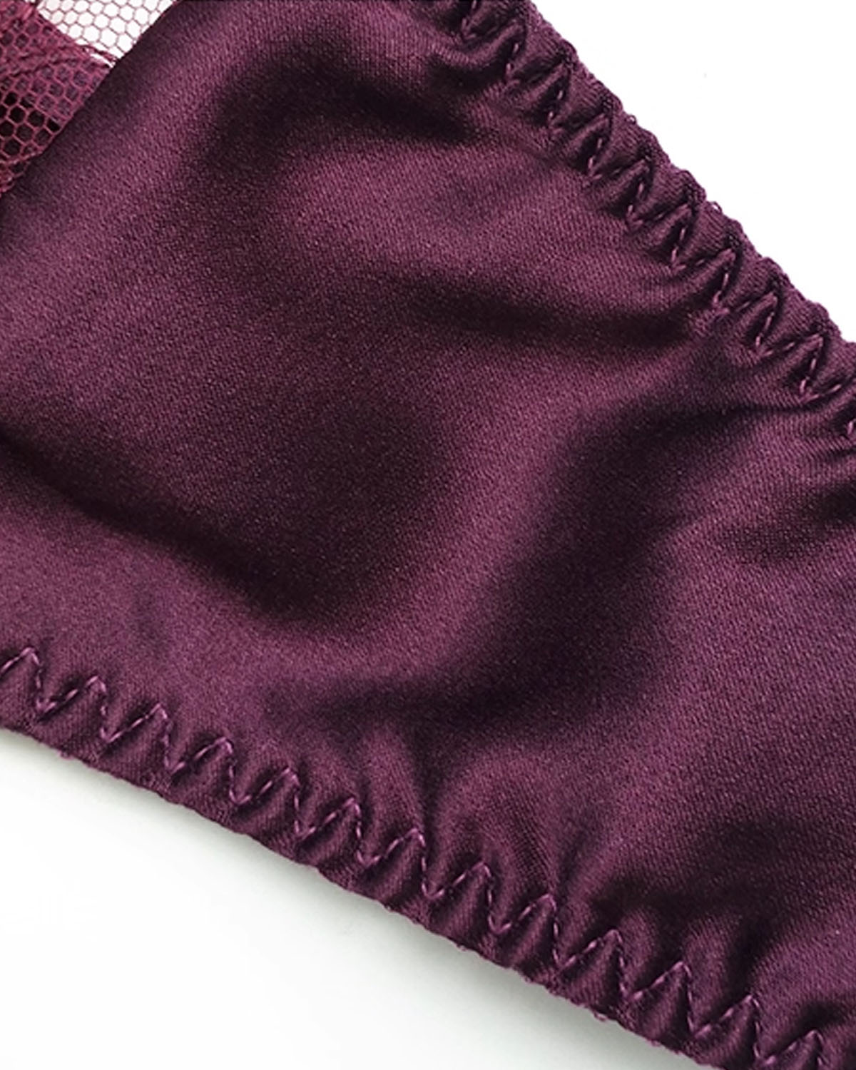 FEELITS Seduction Silk Embroidered Lace Low - Rise Sheer Thong Panties – Luxury 93% Mulberry Silk Lingerie for Women, Sensual, Honeymoon & Wedding Ready - FEELITS