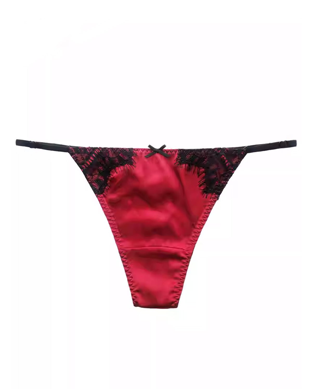 FEELITS Seduction Silk Lace Thong – 6A Mulberry Silk G - String Panties for Women - FEELITS