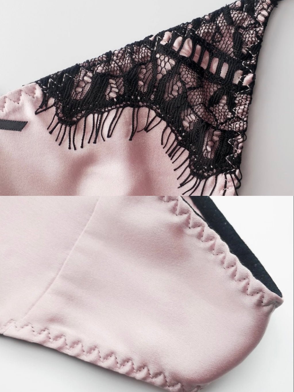 FEELITS Seduction Silk Lace Thong – 6A Mulberry Silk G - String Panties for Women - FEELITS