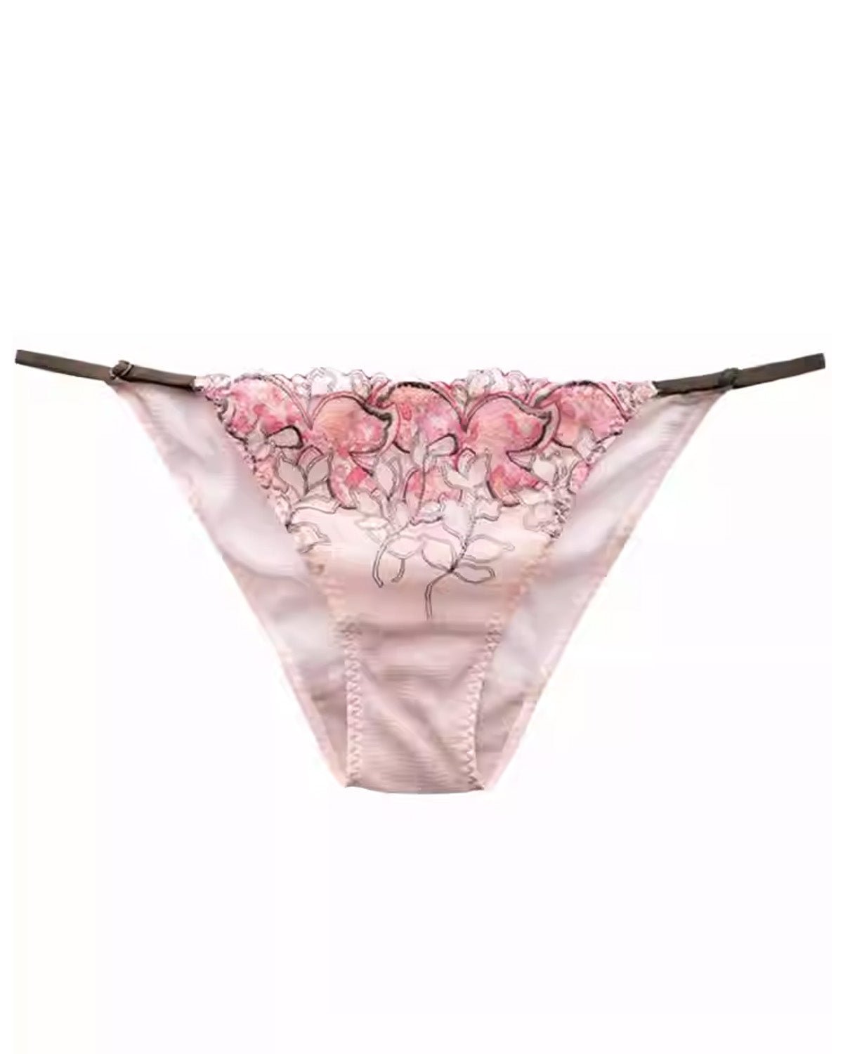 FEELITS Seduction Silk Sheer Lace Low - Rise Bikini Panties – Luxury Mulberry Silk Lingerie for Women, Sweet, Sensual & Elegant - FEELITS
