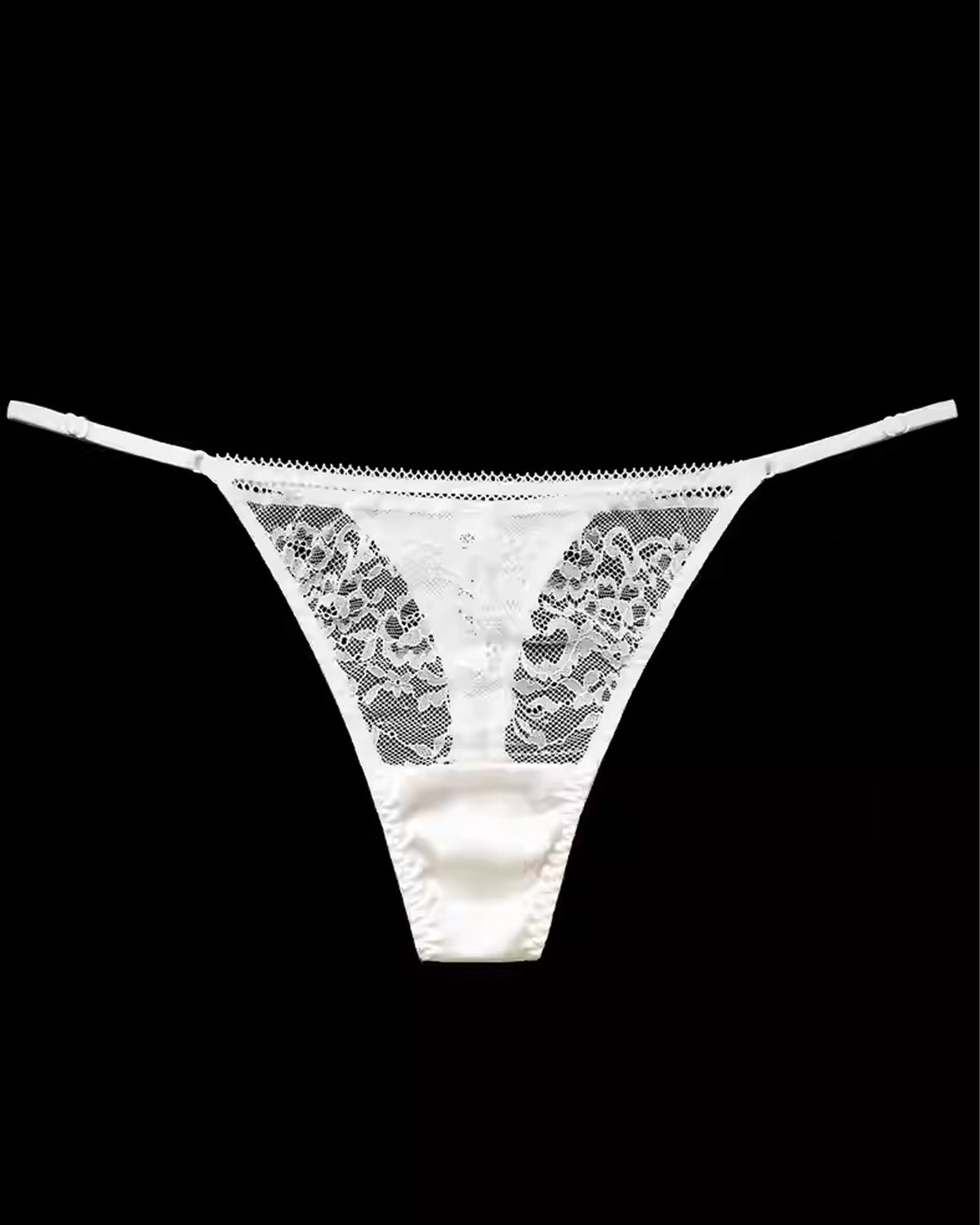 FEELITS Seduction Silk Sheer Lace T - Back Panties for Women - FEELITS