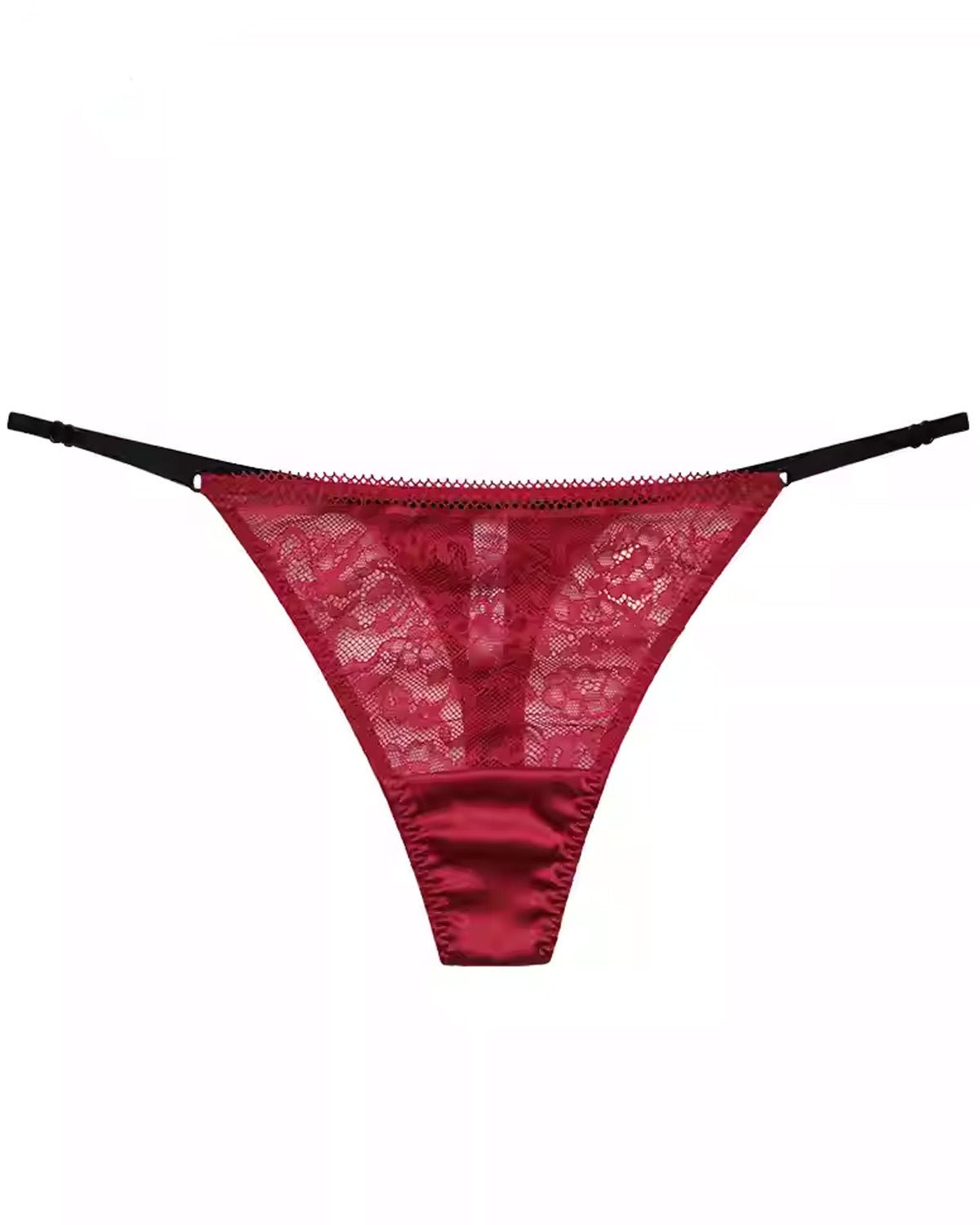 FEELITS Seduction Silk Sheer Lace T - Back Panties for Women - FEELITS