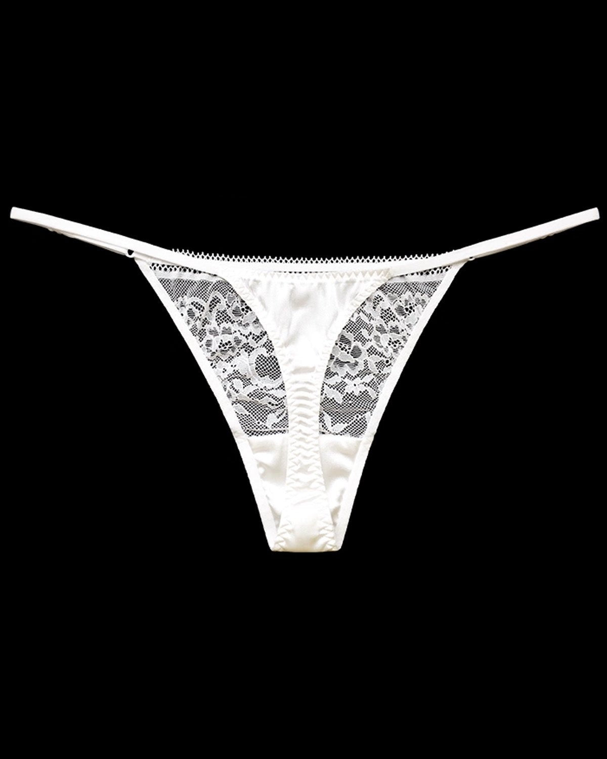 FEELITS Seduction Silk Sheer Lace T - Back Panties for Women - FEELITS