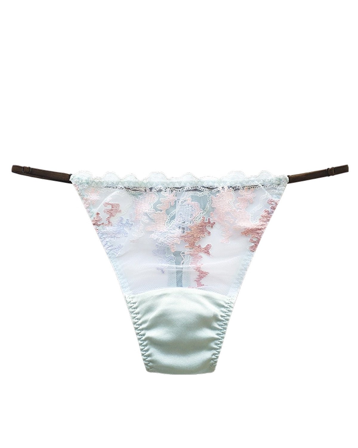 FEELITS Seduction Silk Sheer Lace T - Back Panties for Women - FEELITS