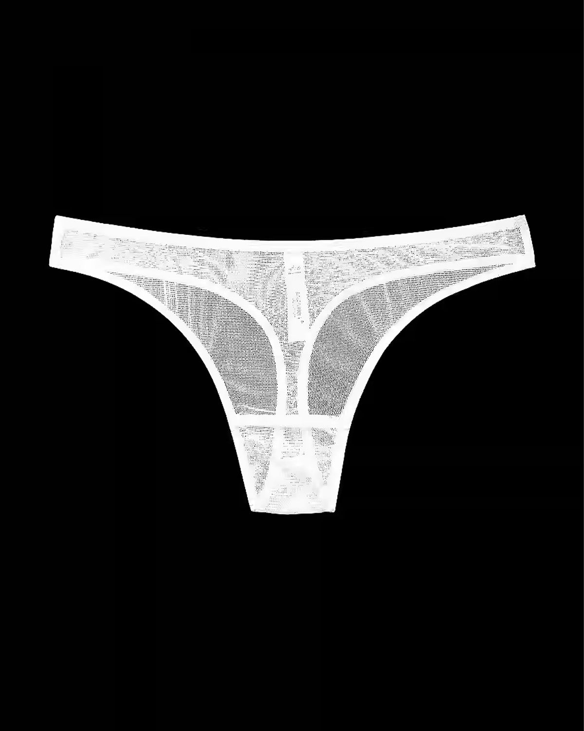 FEELITS Seduction Silk Sheer Thong – Low - Rise 100% 6A Mulberry Silk Mesh G - String Panties for Women - FEELITS