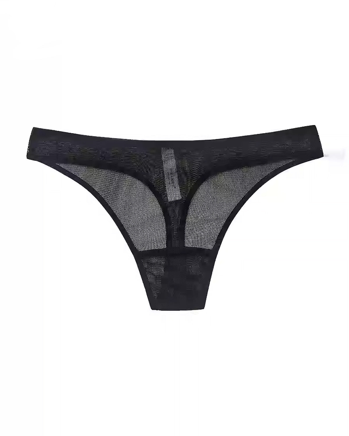 FEELITS Seduction Silk Sheer Thong – Low - Rise 100% 6A Mulberry Silk Mesh G - String Panties for Women - FEELITS
