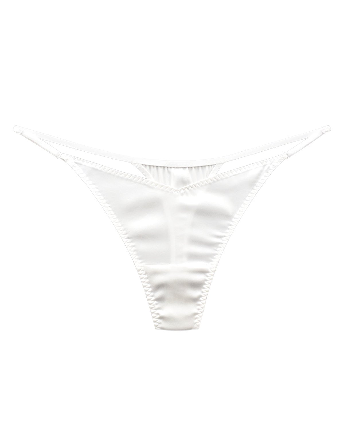 FEELITS Seduction Silk Smooth Mid - Rise T - Back Thong Panties – Luxury Mulberry Silk Lingerie for Women, Seamless, Sensual & Elegant - FEELITS