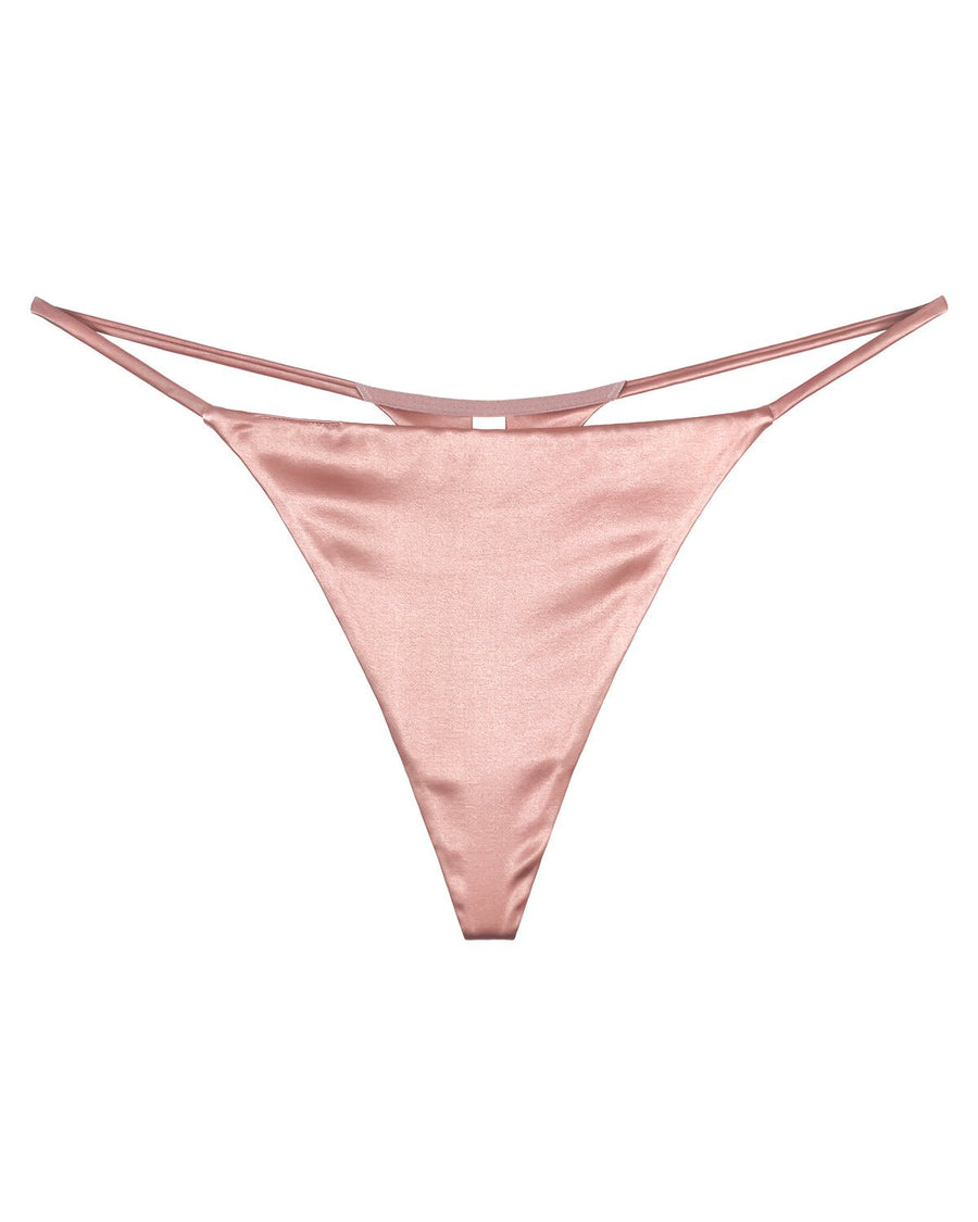 FEELITS TH06 Silk T-Back Thong Panties – 100% Mulberry Silk, Smooth & Breathable - FEELITS