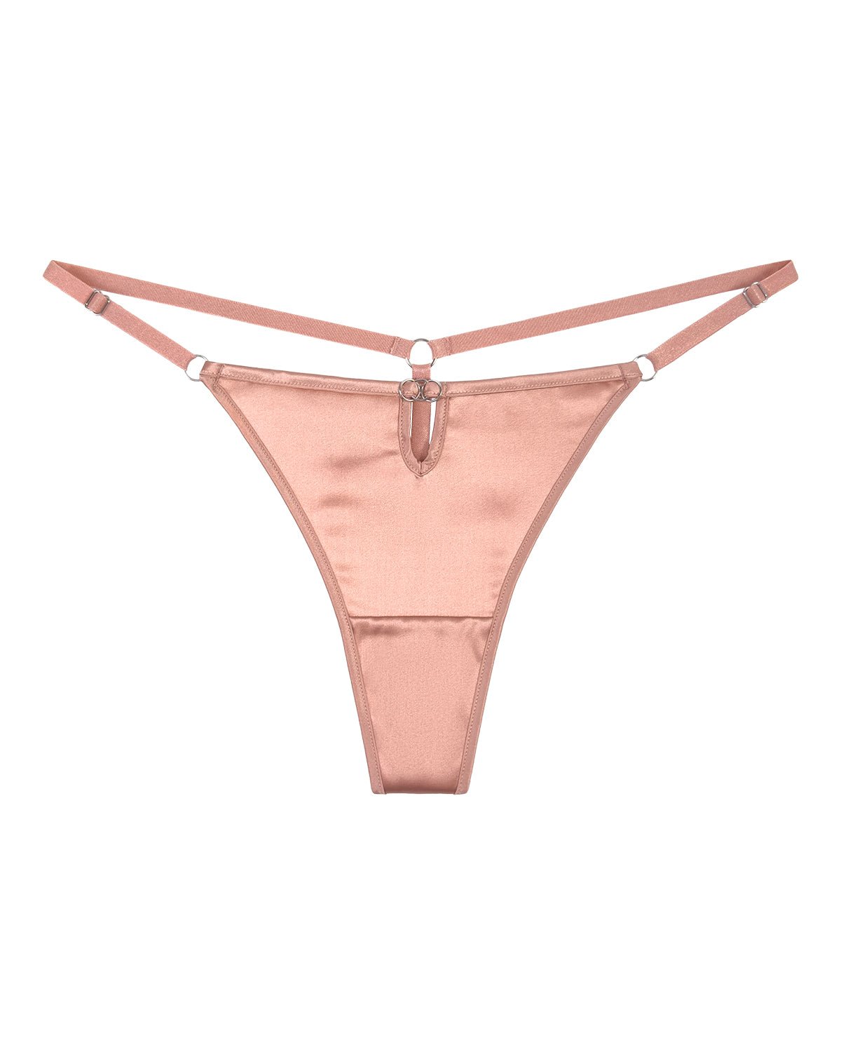 FEELITS Seduction Silk Thong – Low - Rise Luxury 100% Mulberry Silk Silk G - String Panties for Women - FEELITS