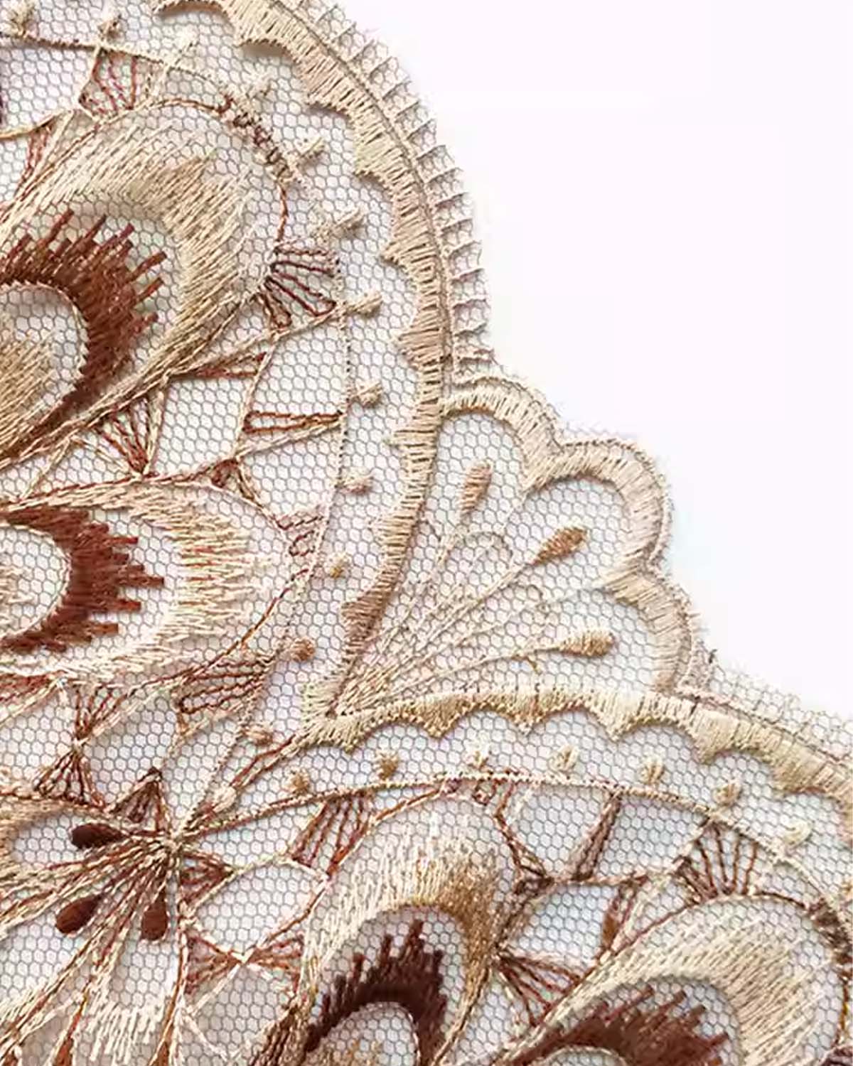 FEELITS Seduction Silk Thong – Low - Rise Sheer Lace Embroidered G - String Panties for Women - FEELITS