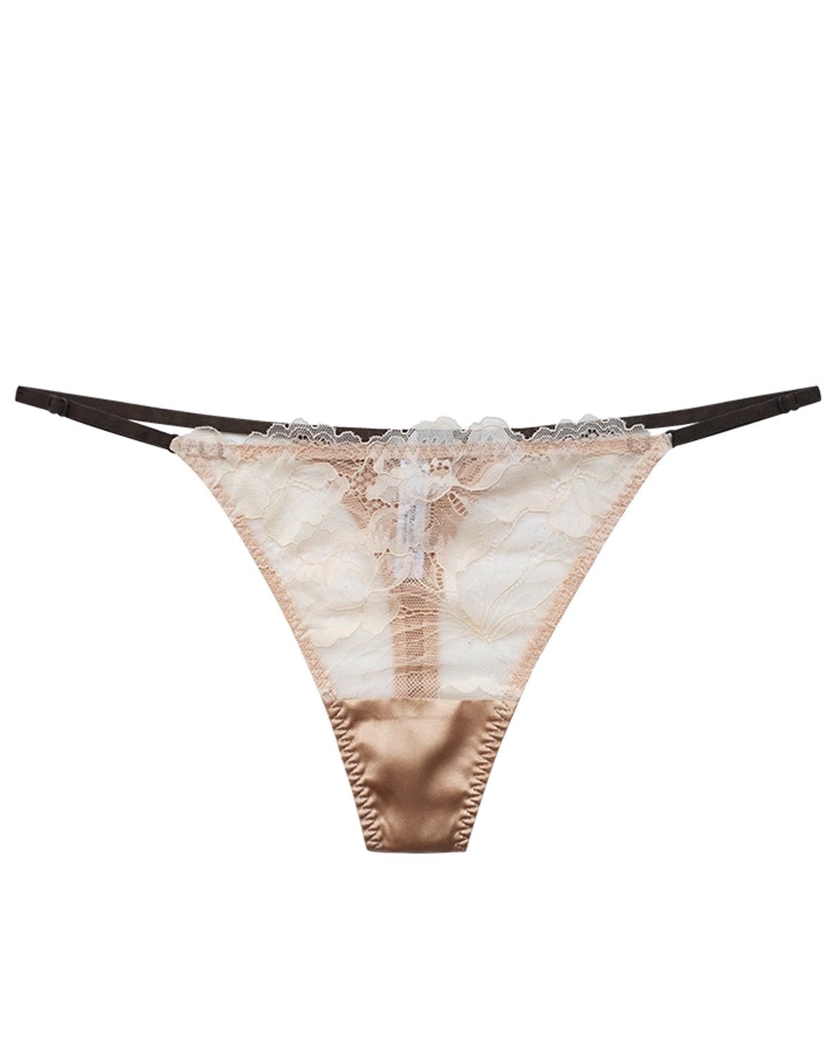 FEELITS Sexey Mulberry Silk Low - Rise Silk Thong Panties for Women - FEELITS