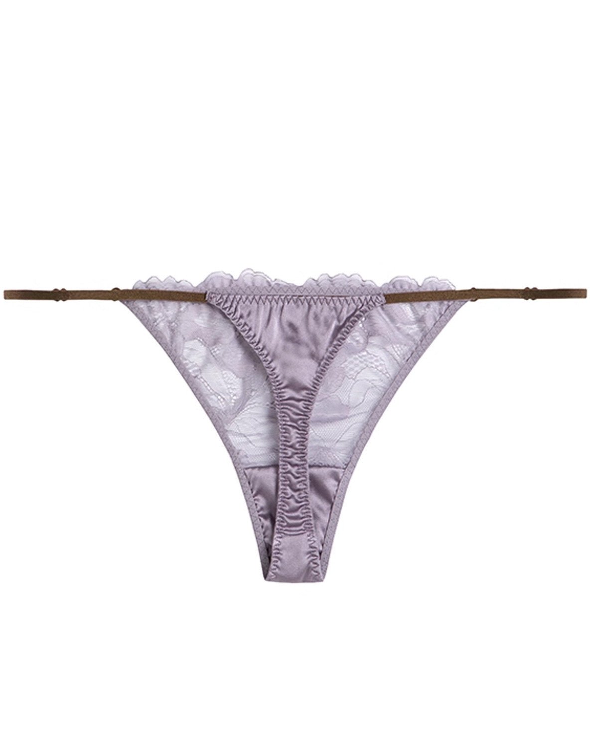 FEELITS Sexey Mulberry Silk Low - Rise Silk Thong Panties for Women - FEELITS
