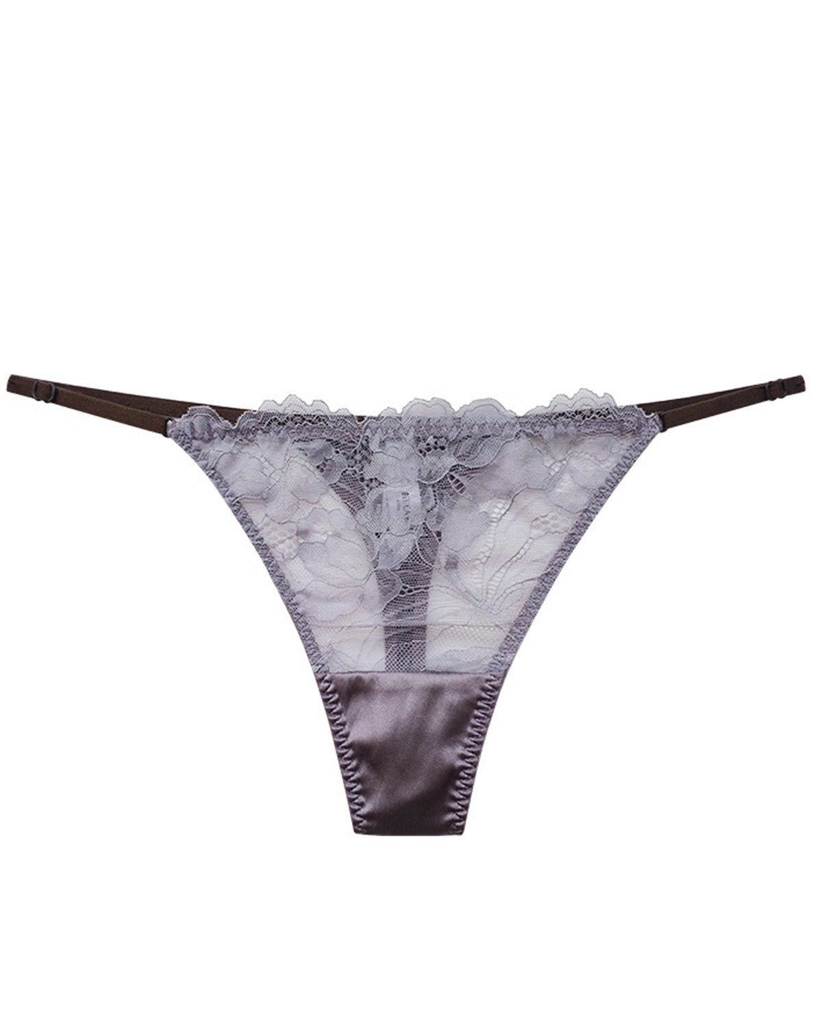FEELITS Sexey Mulberry Silk Low - Rise Silk Thong Panties for Women - FEELITS