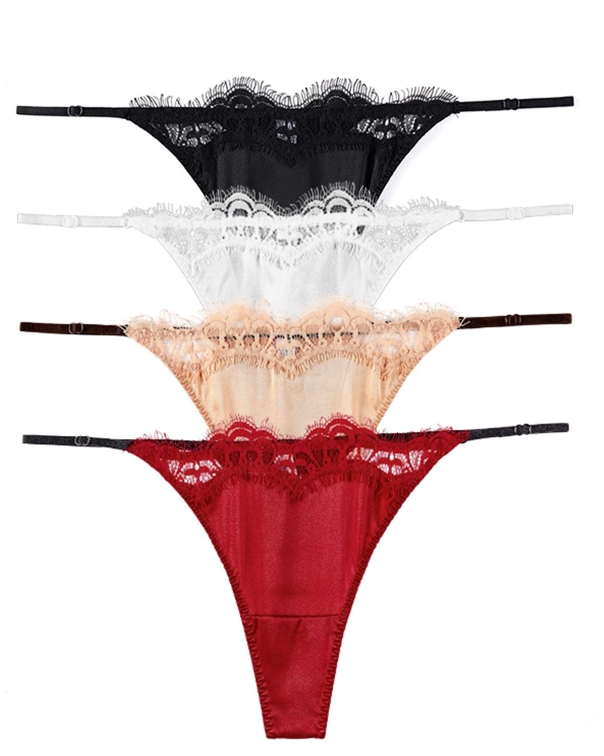 FEELITS Sexey Mulberry Silk Low - Rise T - Back Panties for Women - FEELITS