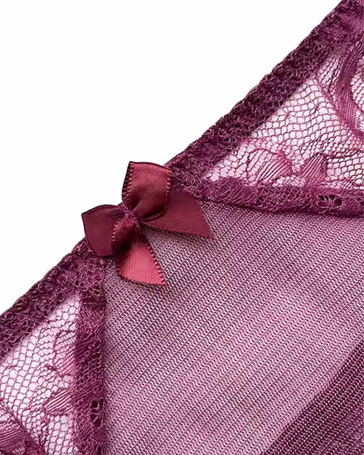 FEELITS Silk & Lace Brief Panties – Mulberry Silk, Sheer Sexy Lingerie, Seamless Women’s Panties - FEELITS