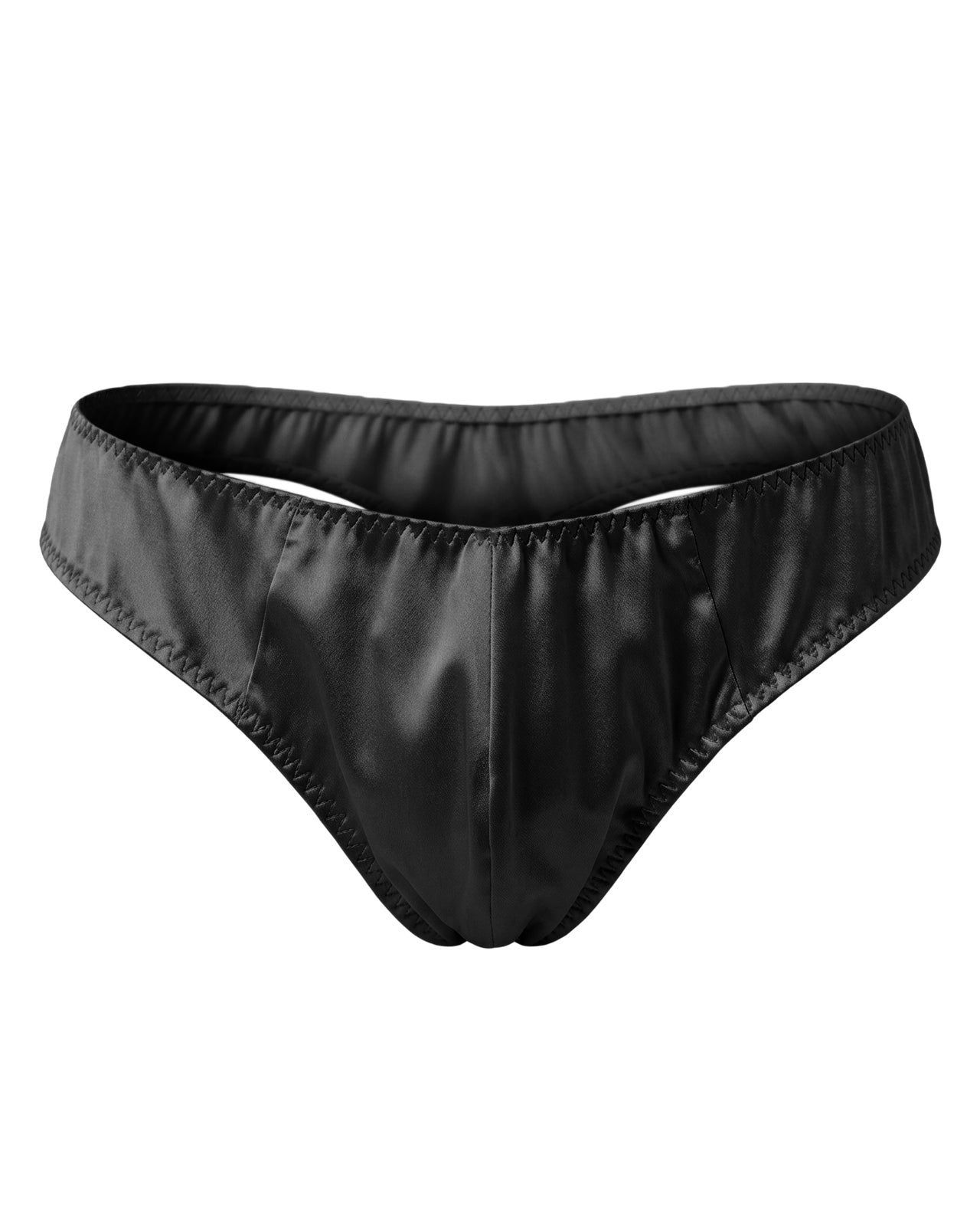 FEELITS THM02 Men's Silk T-Back Thong - 100% Mulberry Silk, Double-Layer Pouch - FEELITS