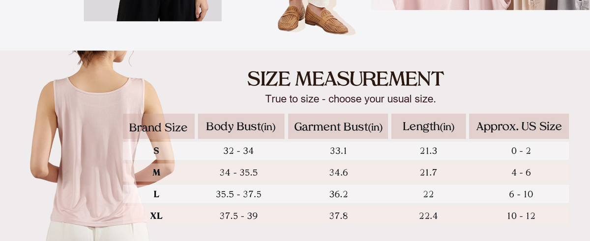FEELITS TK18 size guide