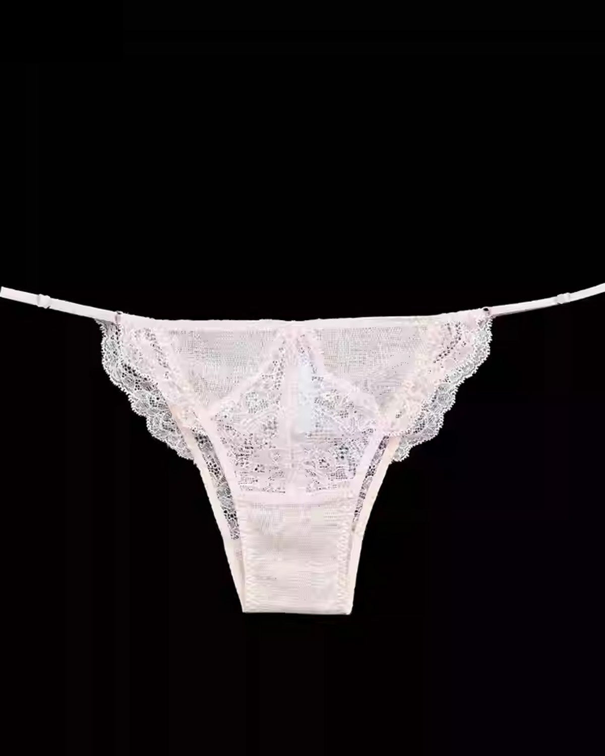 FEELITS Women’s 100% Mulberry Silk Bikini Panties – Sheer Mesh & Lace, Low - Rise Seamless Sexy Underwear - FEELITS