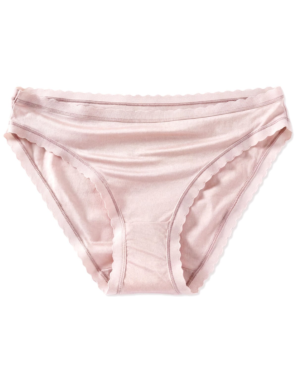 FEELITS Women's Mulberry Silk Bikini Panties – Scalloped Edge, Ultra - Soft & Breathable - FEELITS