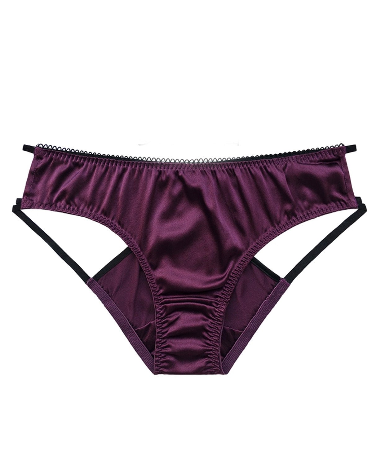 FEELITS Women’s Mulberry Silk Bikini Panties – Sheer Hollow - Out Sexy Underwear - FEELITS
