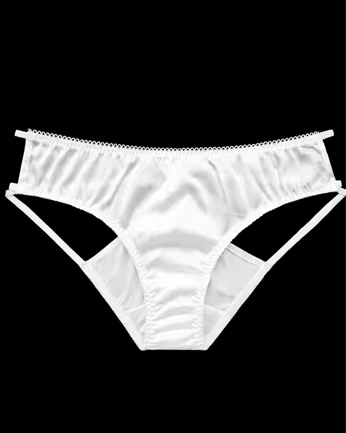 FEELITS Women’s Mulberry Silk Bikini Panties – Sheer Hollow - Out Sexy Underwear - FEELITS