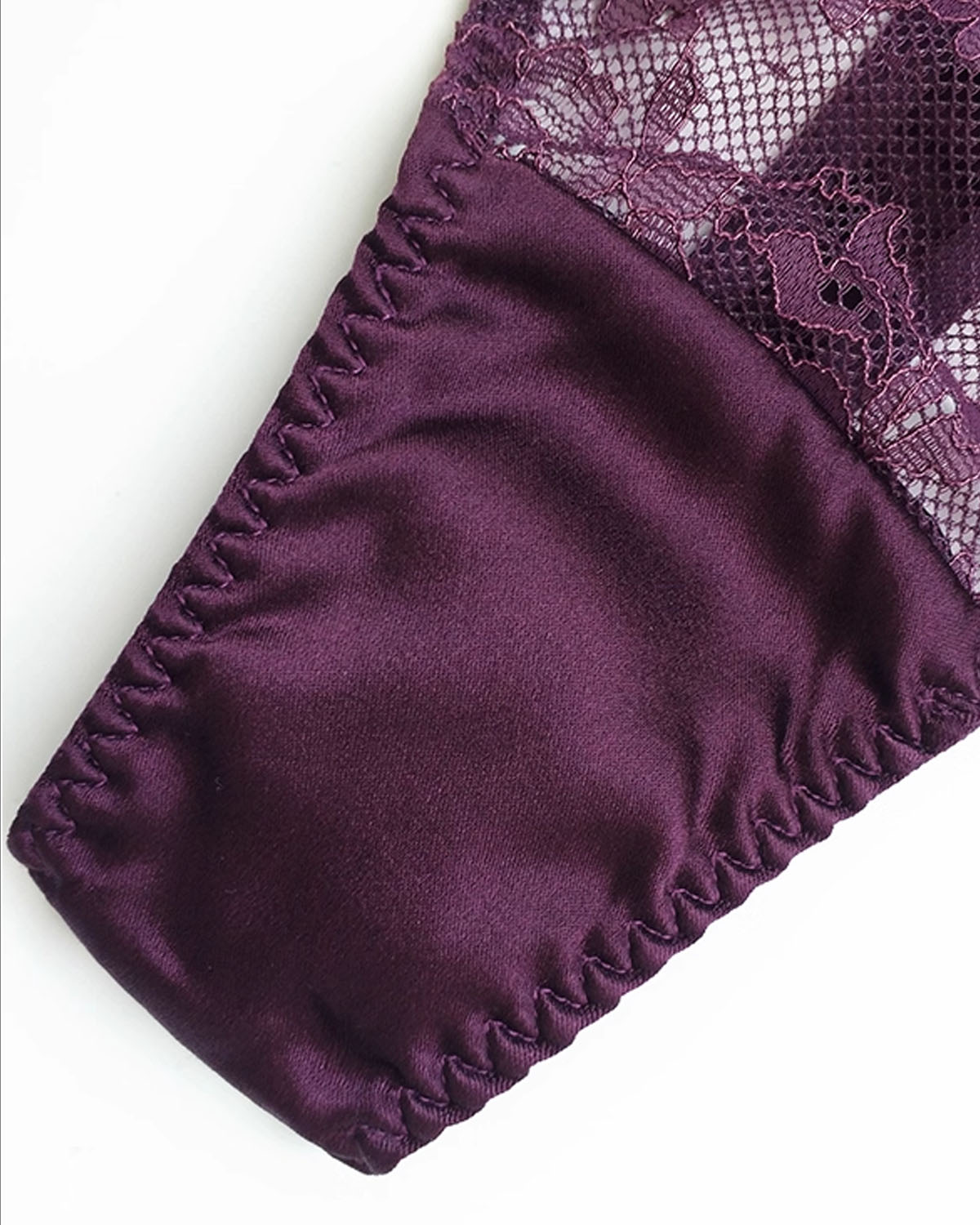 FEELITS Women’s Mulberry Silk Thong Panties – Low - Rise Adjustable Lace Strap, Sheer Hollow - Out Sexy Underwear - FEELITS