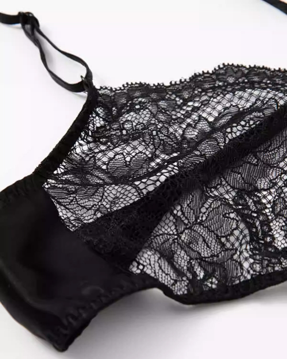 FEELITS Women’s Mulberry Silk Thong Panties – Low - Rise Adjustable Lace Strap, Sheer Hollow - Out Sexy Underwear - FEELITS