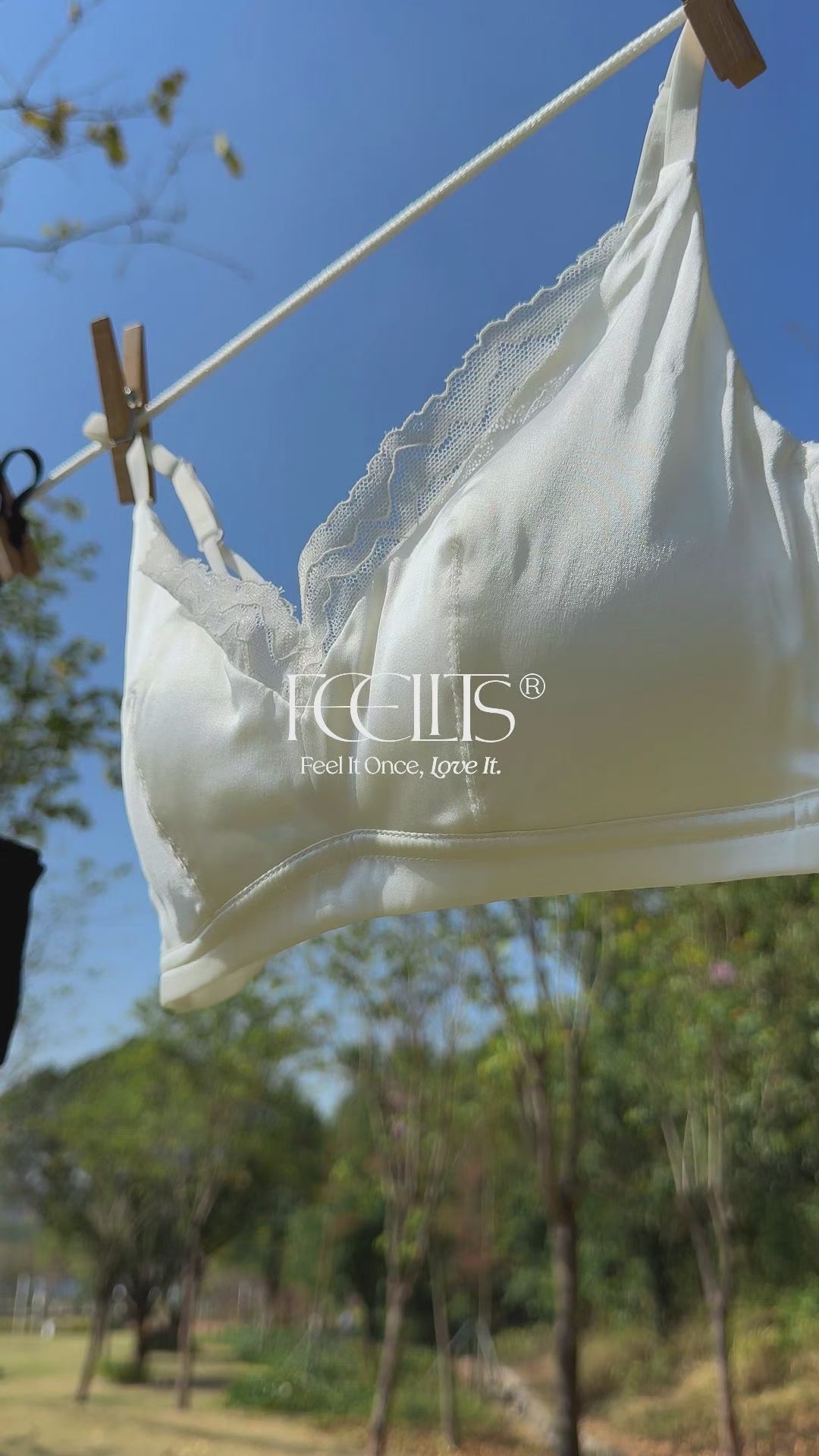 FEELITS BRA07 22 Momme Reggiseno Bralette in Seta Gelso Senza Ferretto – Comfort a Copertura Completa e Spalline Regolabili