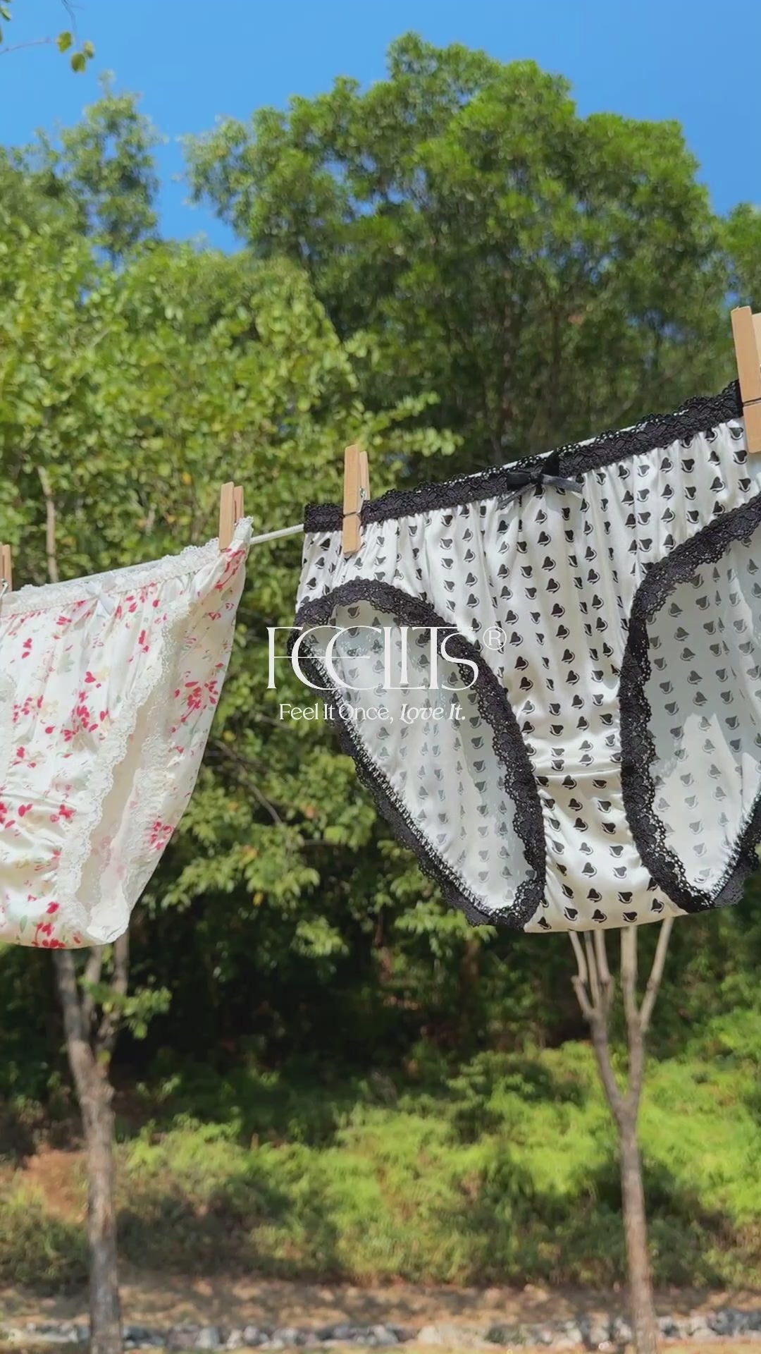 FEELITS KN18 Mid-Rise Bikini Silk Panties – 100% 6A Mulberry Silk, Satin Finish & Breathable