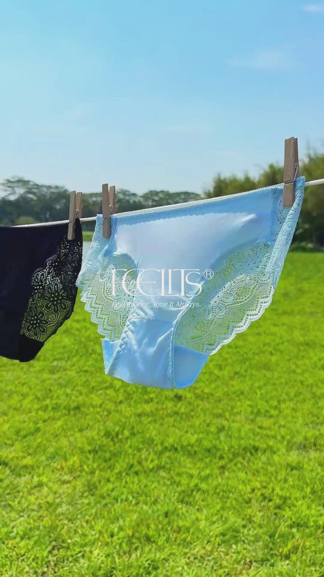FEELITS KN15 Silk Lace Hipster Panties – 100% 6A AMulberry Silk, Breathable & Ultra-Soft - FEELITS
