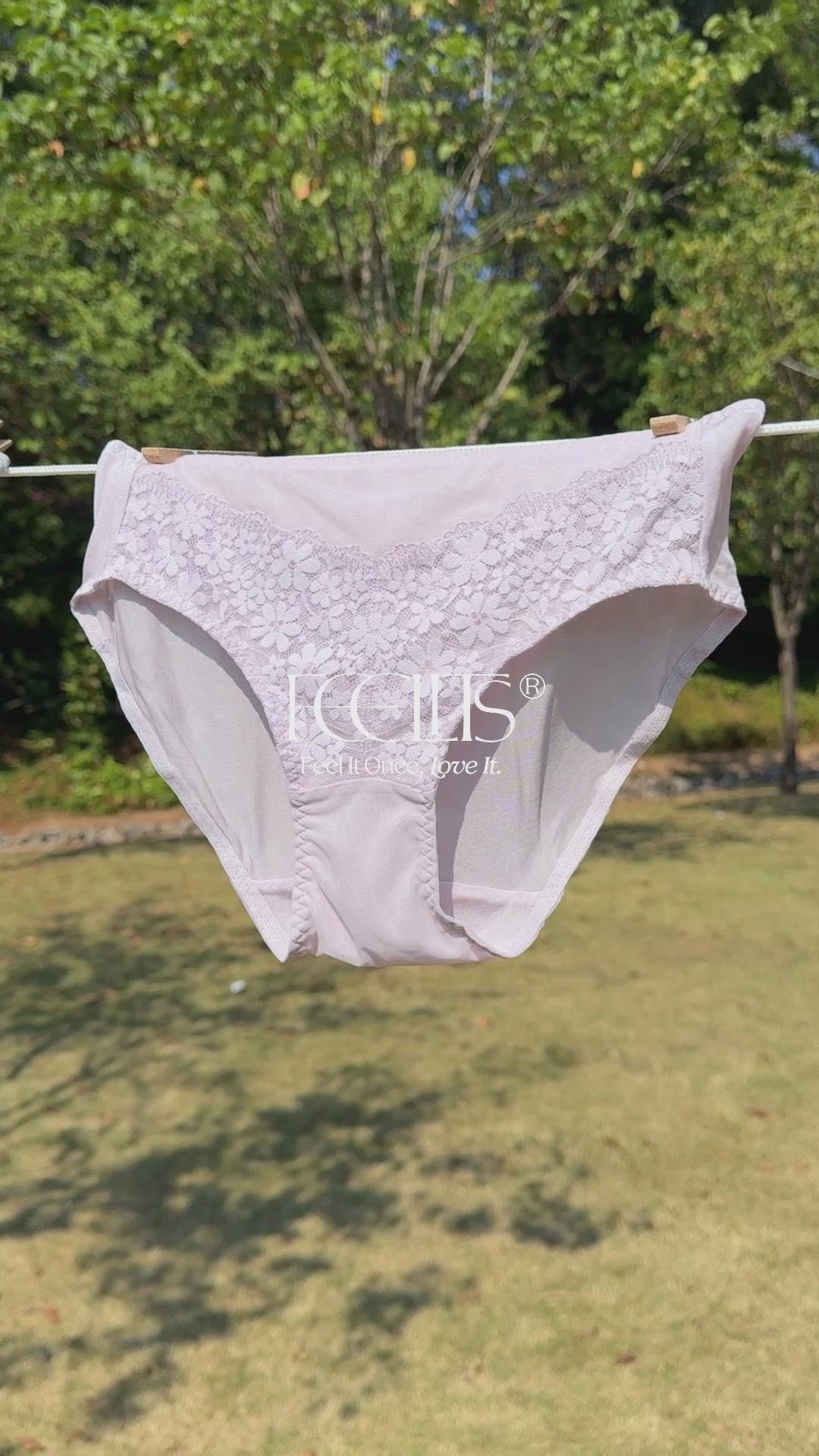 FEELITS KN22 Mulberry Silk Floral Lace Bikini Panties – Ultra-Breathable Hipster Underwear for Women