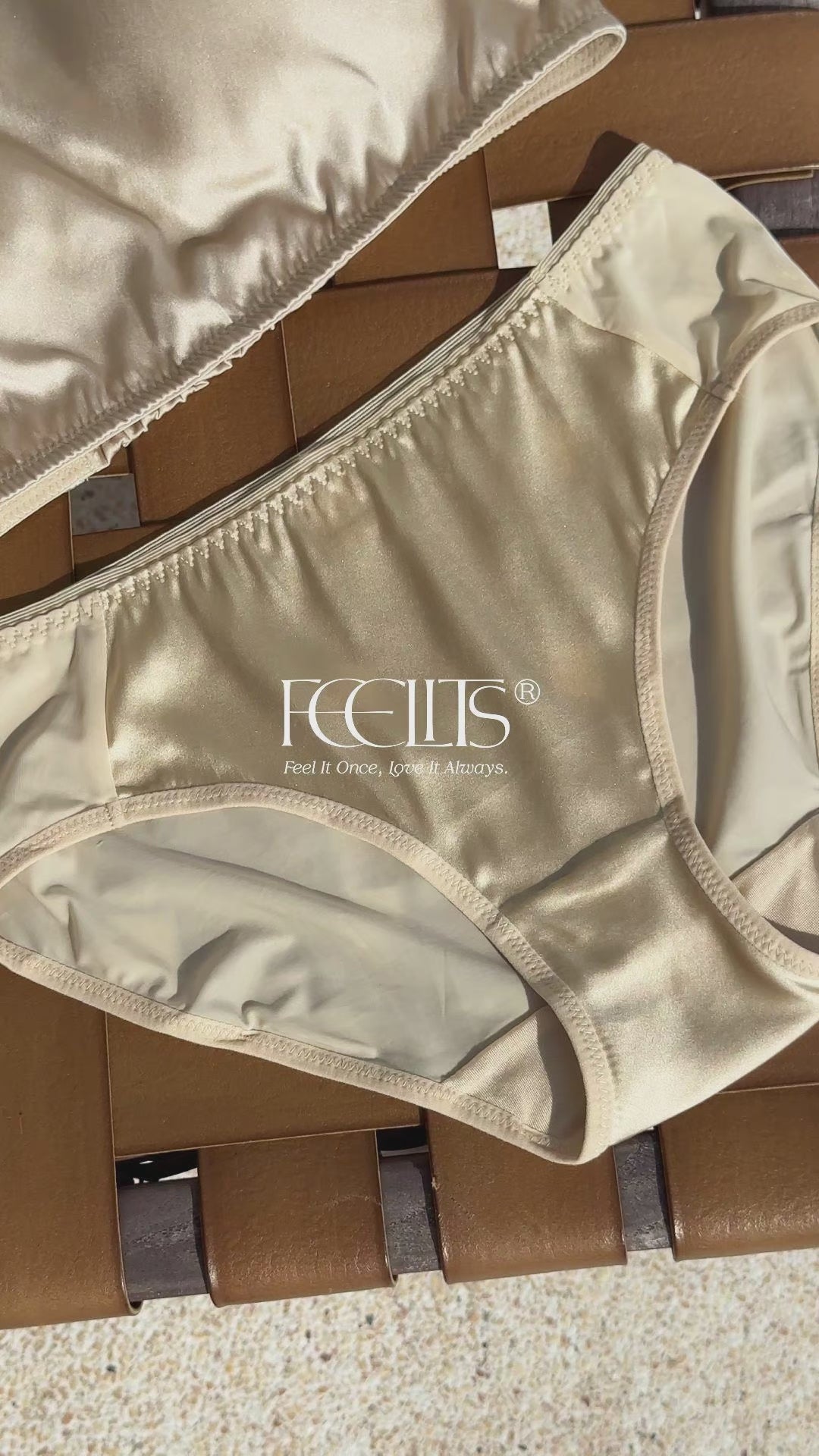 FEELITS KN21 Classic Bikini Silk Panties – 100% 6A Mulberry Silk, Satin Finish & Ultra Breathable - FEELITS