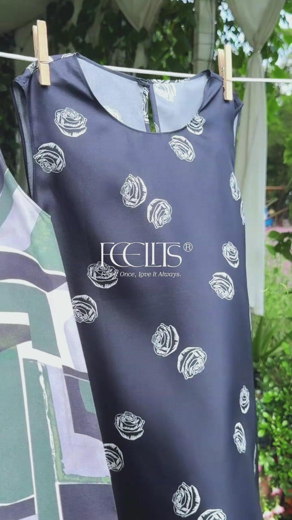 FEELITS TK12 22 Momme Mulberry Silk Tank Top – Crew Neck Sleeveless Cami, Loose Fit - FEELITS