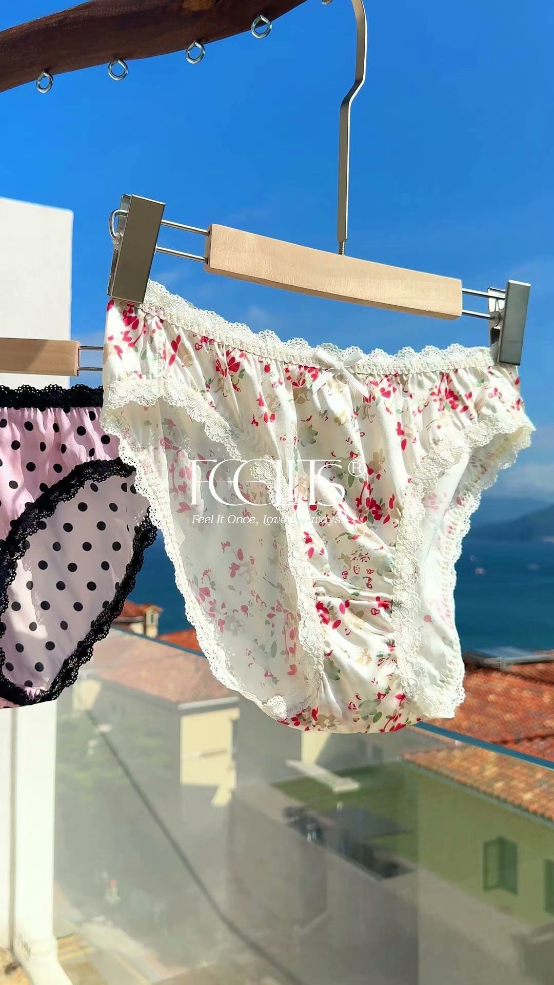 FEELITS KN18 Mid-Rise Bikini Silk Panties – 100% 6A Mulberry Silk, Satin Finish & Breathable - FEELITS