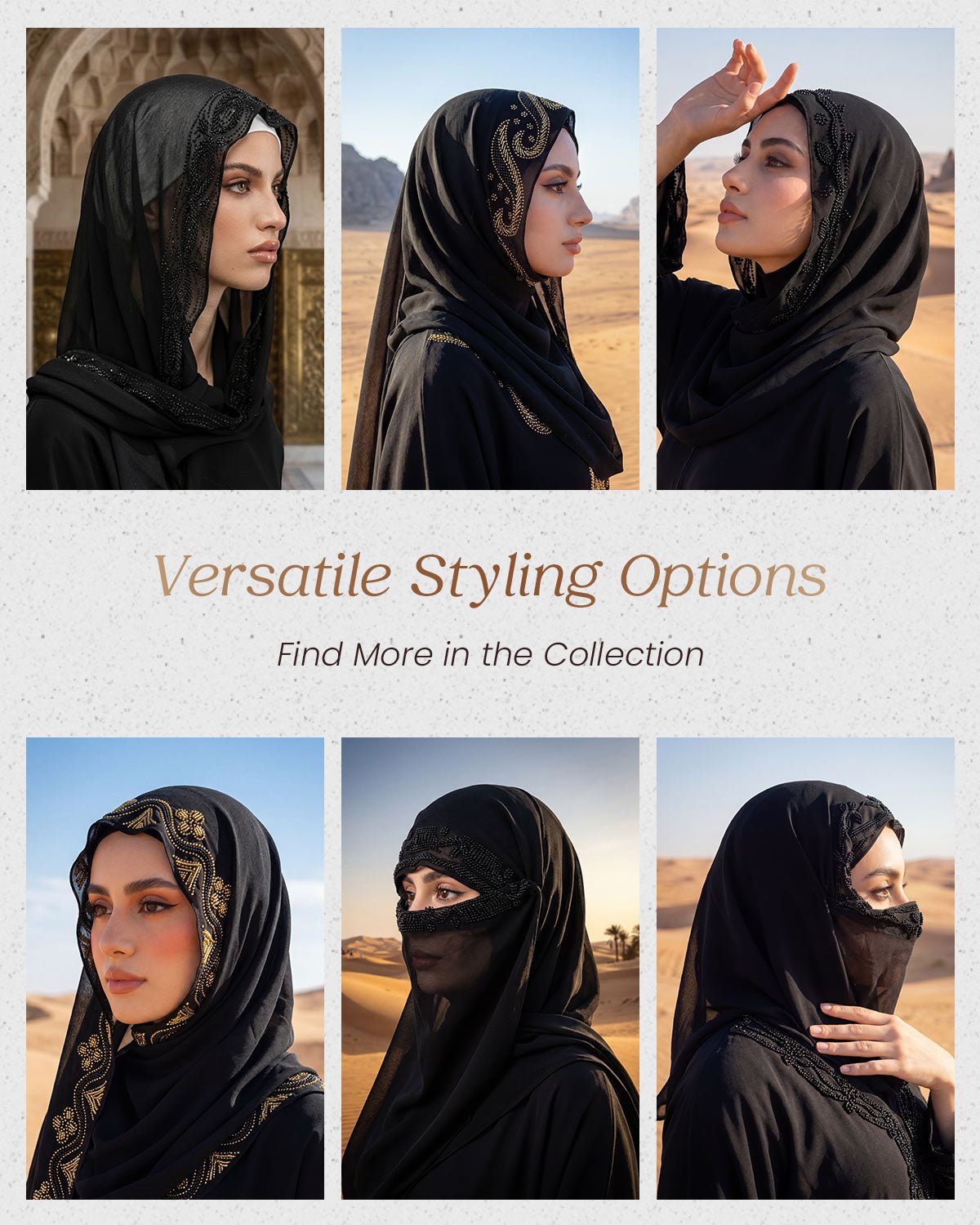 TJ05 Black Sheer Veil Hijab | FEELITS