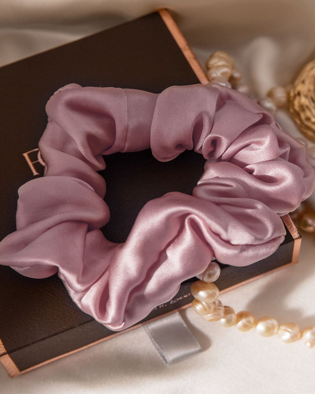 OLESILK 100% Mulberry Silk-Scrunchies for Hair Sleep, Women Grils